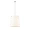 Z-Lite Weston Pendant, 6-Light, 24 In.W x 24 In.H, Brushed Nickel/Cream 3502P24-BN - alternate 1